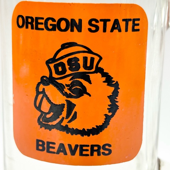 🧡🖤🪵🦫🏈Oregon State Beavers Collector’s Glass Cup. - Picture 2 of 10